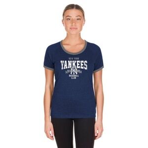 MLB New York Yankees Women's Heather
Bi-Blend Ringer T-Shirt - M new